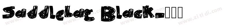 Saddlebag Black字体转换